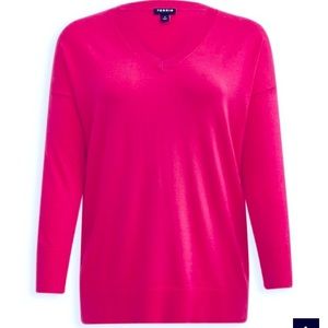 Torrid Size 1 hot pink sweater